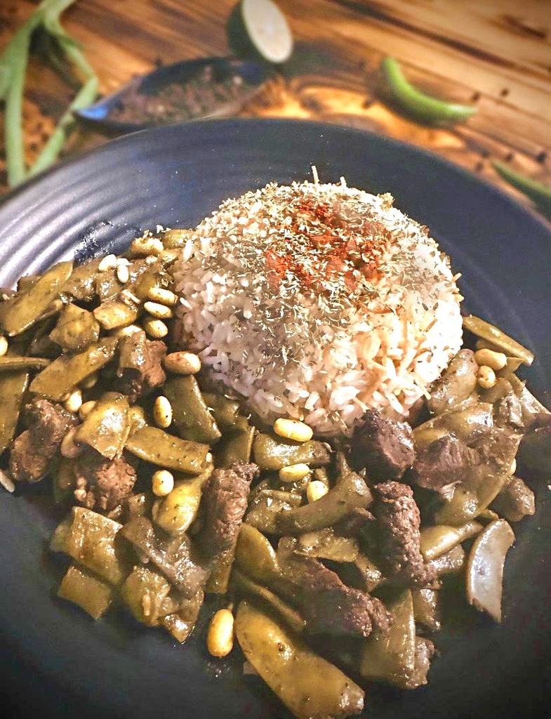Loubieh & Cubic Meat 400 g / Rice 250 g