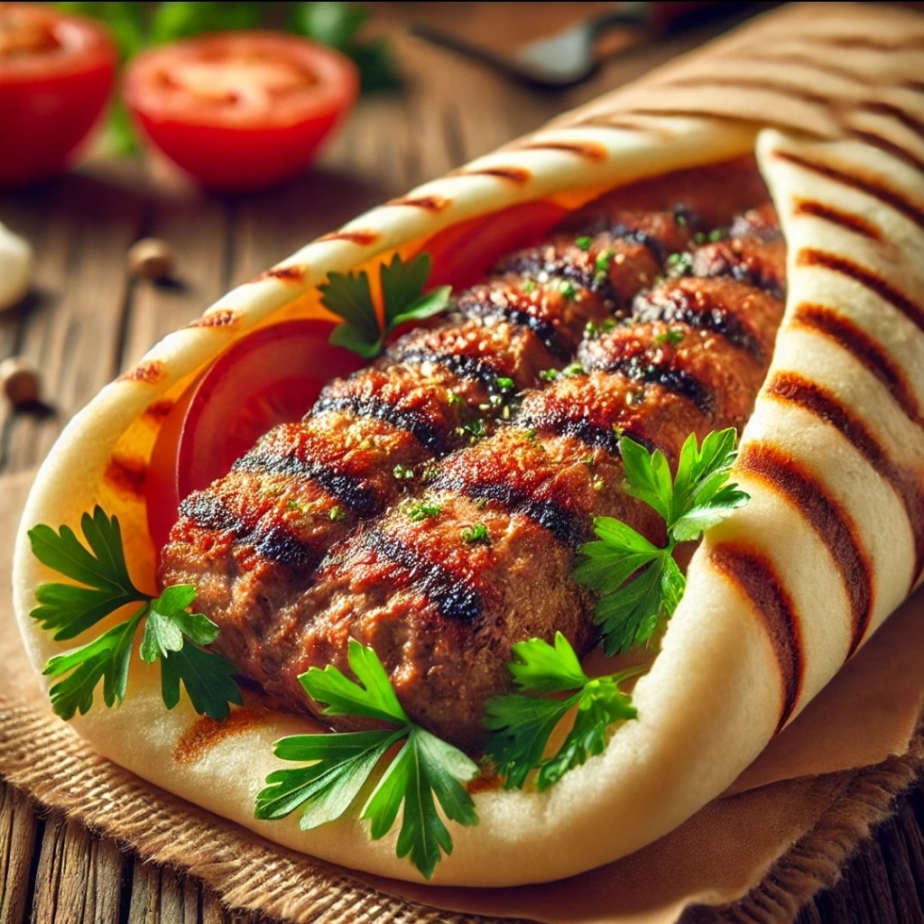 Grilled Beef Kafta & Service