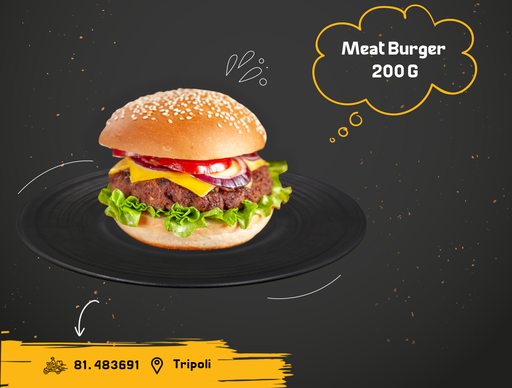 Meat Burger 200 g Sandwich